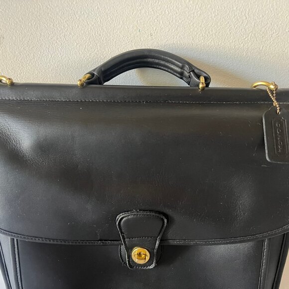 COACH VINTAGE LAPTOP COMPUTER 5299 BEEKMAN BRIEFCASE GLOVE TANNED LEATHER - Picture 2 of 9